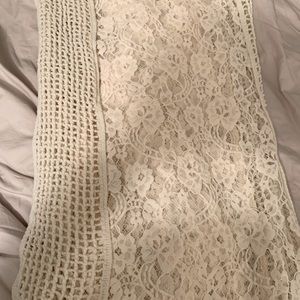 SAACHI lace kimono with crochet detailing. Perfect for wedding season-a must!